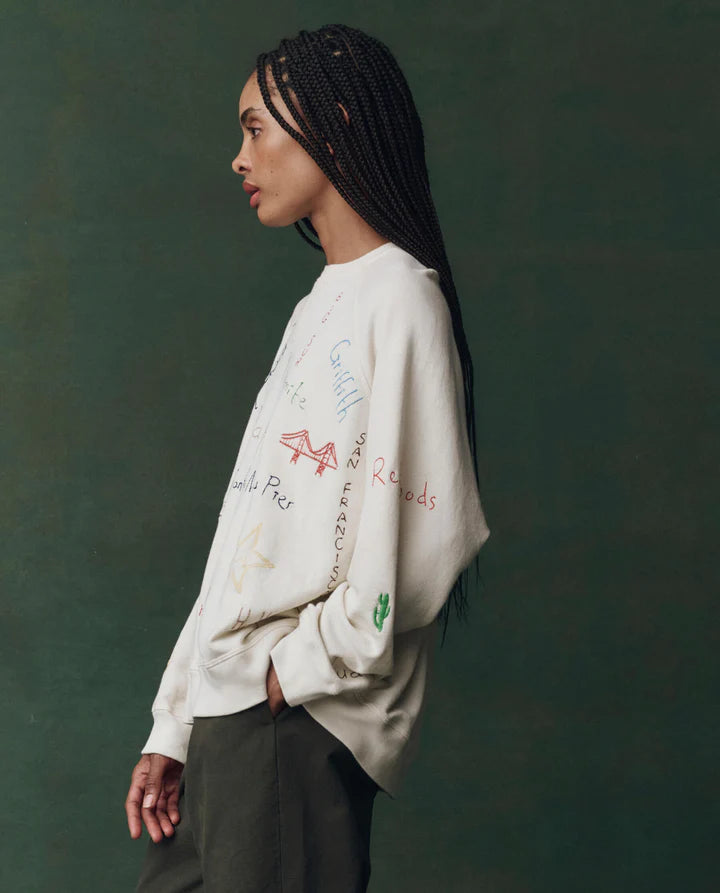 The Slouch Sweatshirt with Golden State Embroidery side
