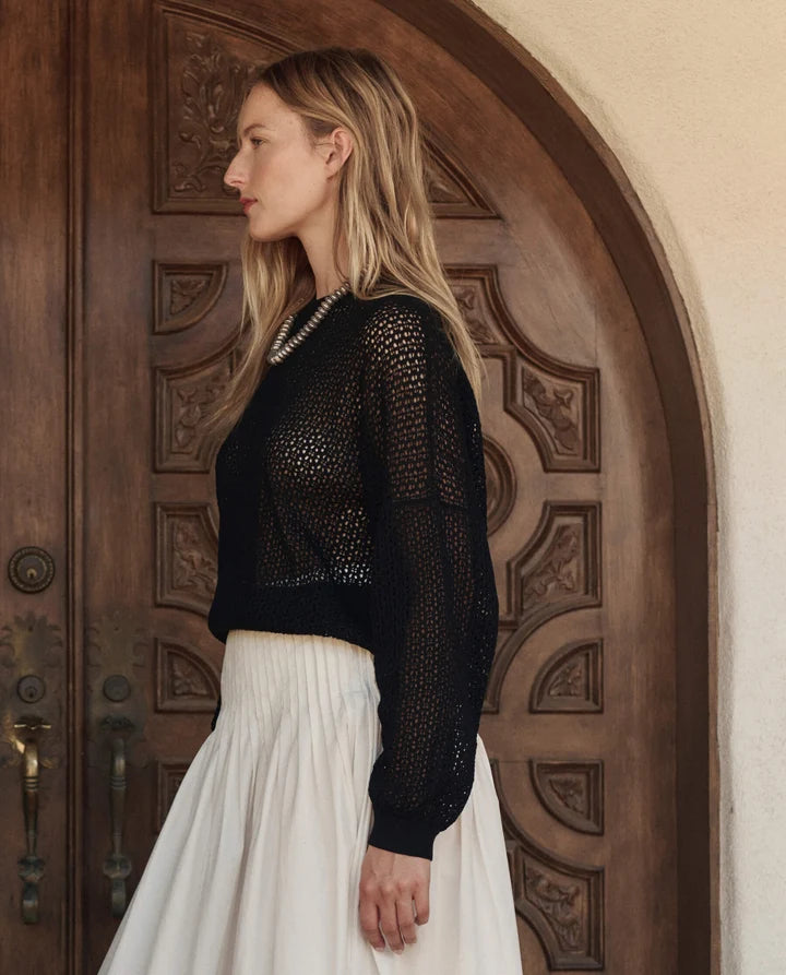 The Crochet Pullover Black side