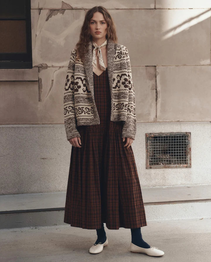The Nordic Flower Lodge Cardigan full body front