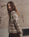 The Nordic Flower Lodge Cardigan side view