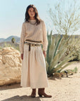 The Crochet Pullover full body front