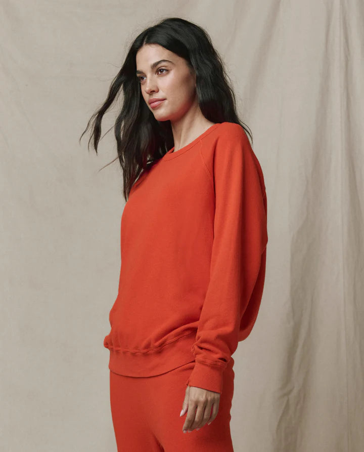 The College Sweatshirt in Persimmon side