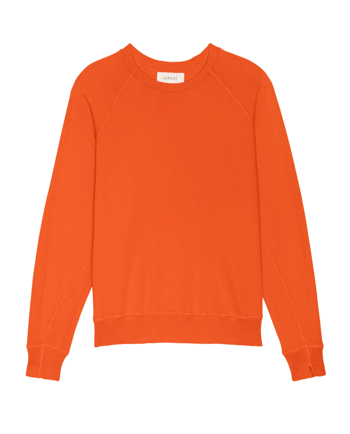 The College Sweatshirt in Persimmon by itself