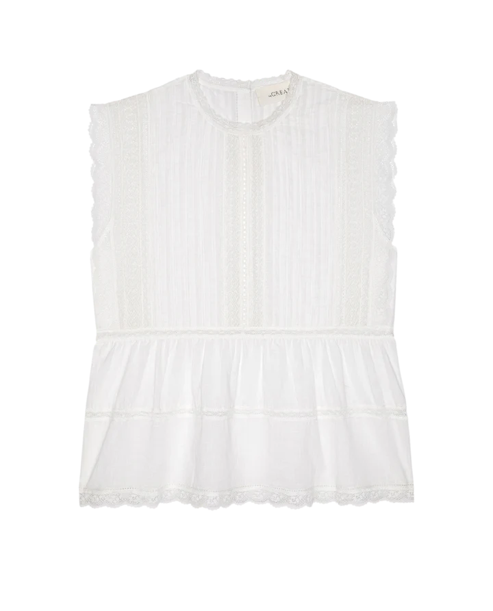 The Sonnet Top laid flat