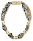 Tan Bandana Necklace flat lay