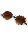 Tate Domino 18k Sunglasses folded