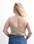 The Kyla - Double Layer Crop - Light Nude