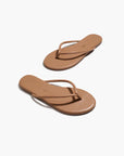 Tubular Lily Sandal in Cocobutter partial aerial view in zig zag formation on white background