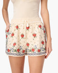 Oslo Silk Cotton Short Heirloom Bandana front