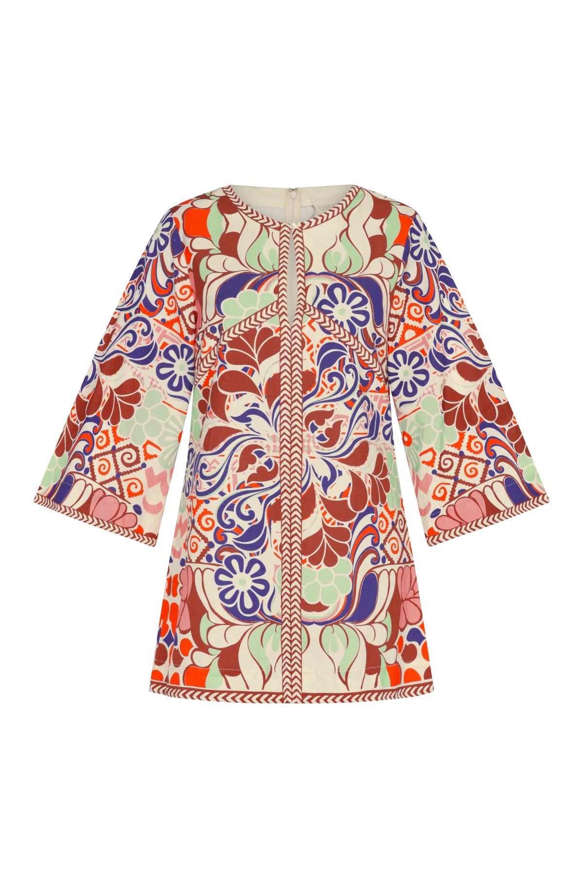 Ummi Mini Dress Punta Print by itself front