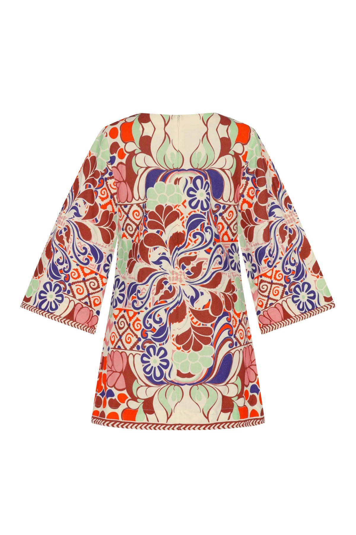 Ummi Mini Dress Punta Print by itself back