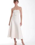 Eira Strapless Midi Dress