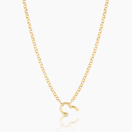 Vienna Charm Necklace showing how center hinge opens