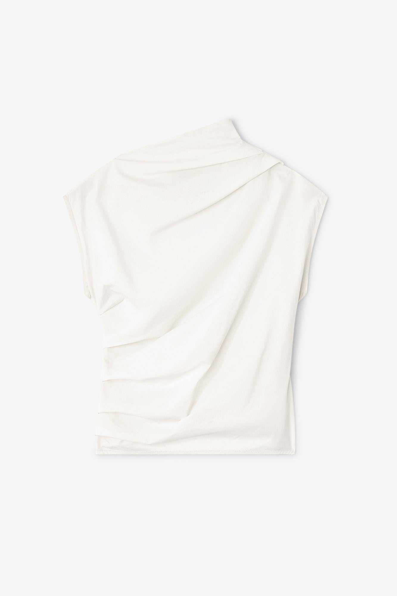 Stretch Cotton Ruched Top by itself