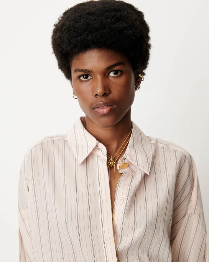 Shirt Mabel close up front collar detail