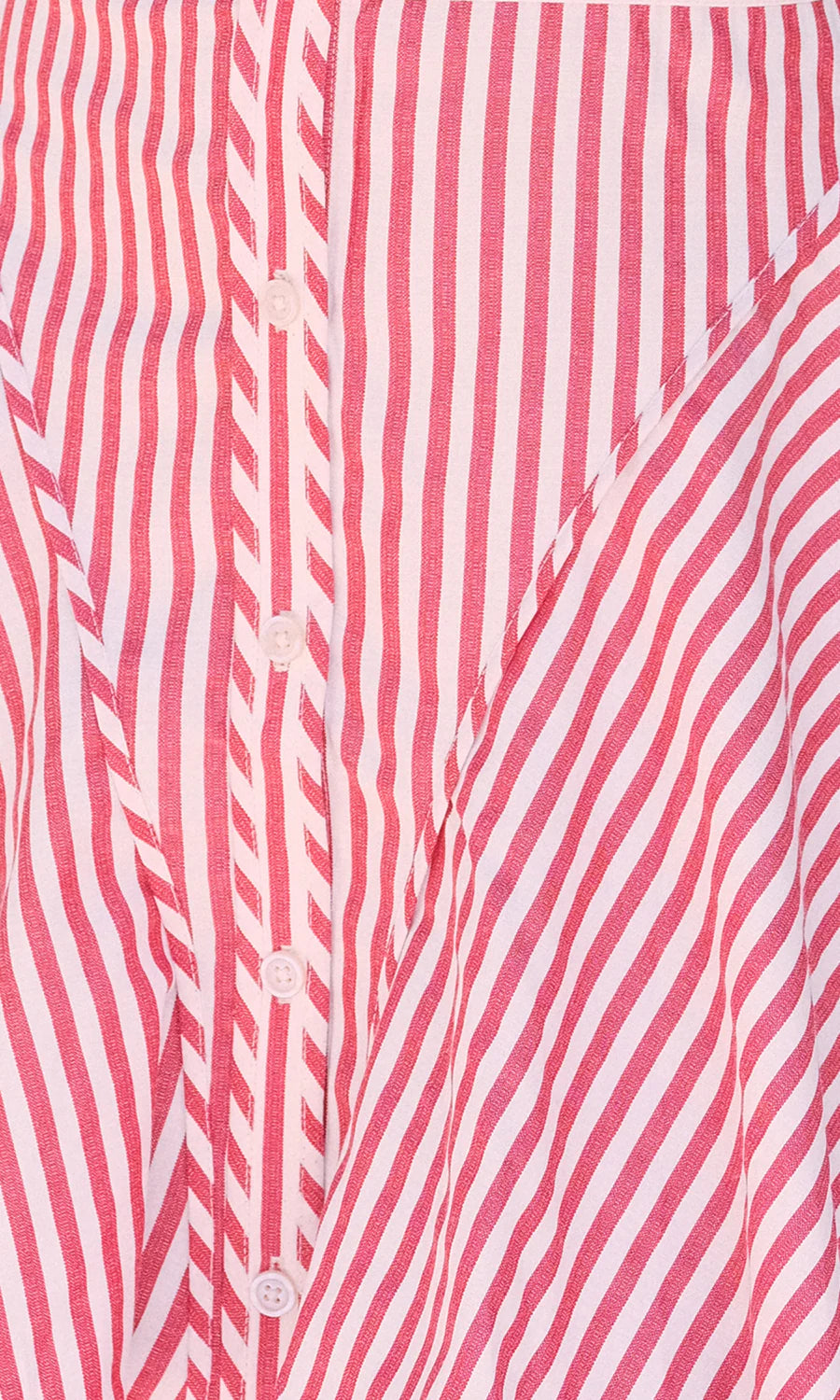 Willamae Dress super close up stripe and button detail