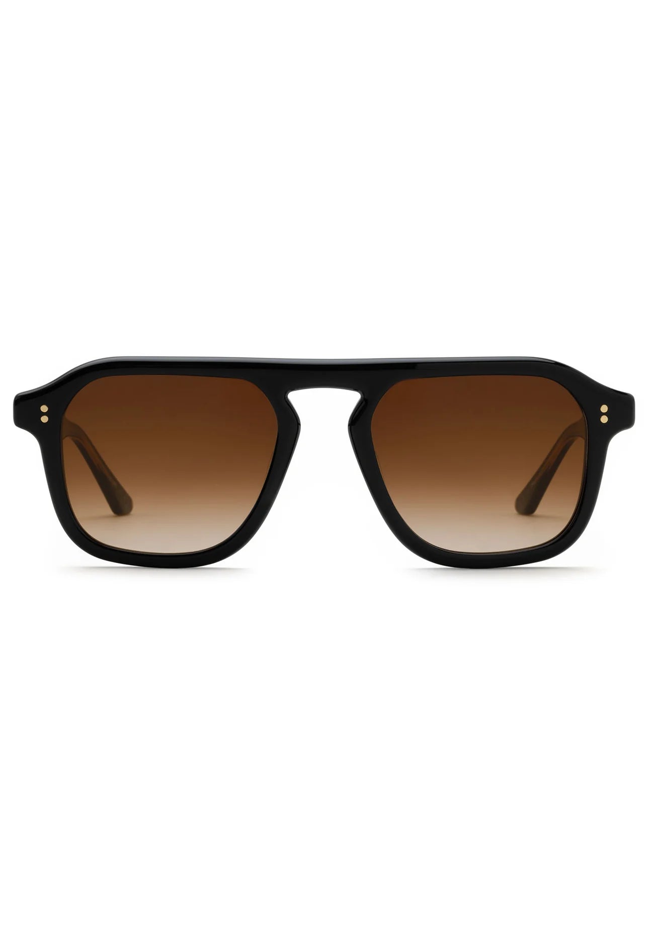 Zander Black + Black Tea Sunglasses front