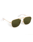 Zander Fold 18K Crysal Polarized Sunglasses side view on white background