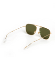 Zander Fold 18K Crysal Polarized Sunglasses back view on white background displaying how glasses fold