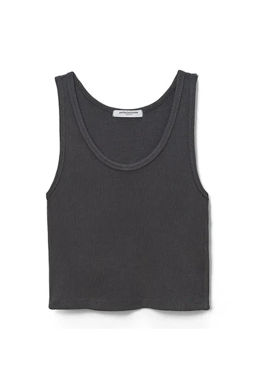 Blondie Tank Vintage Black laid flat