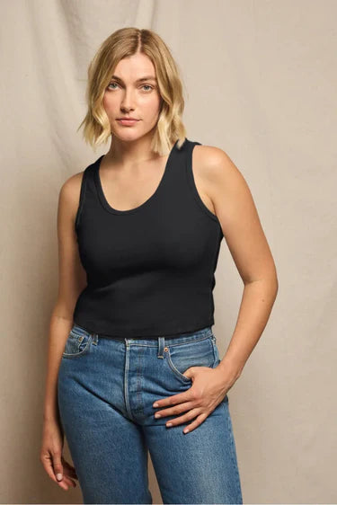 Blondie Tank Black front, size L