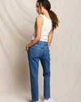 Blondie Tank in Sugar back and partial side view on model