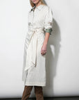Cosette Open Back Shirt Dress side/front