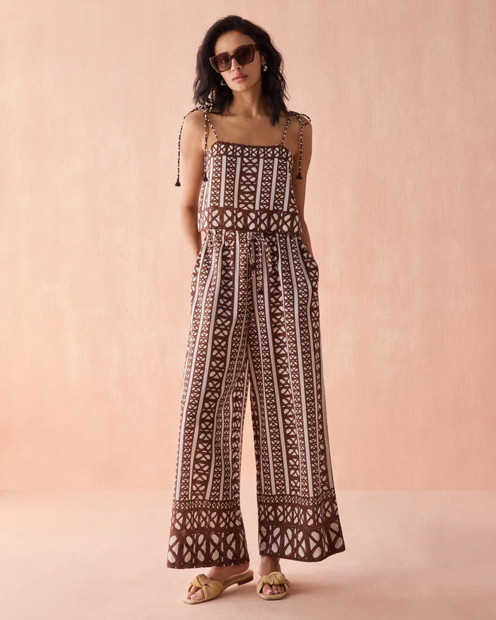 Tillie Tank and Callie Pant, hands in pockets