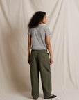 Carter Crewneck Tee back view on model