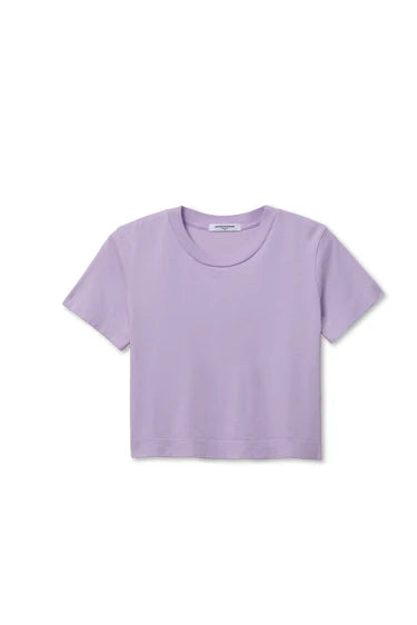 photo of a purple t-shirt on a white background