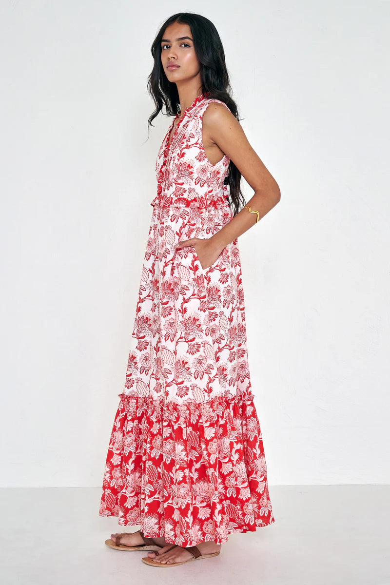 Constance Dress full body side view on model