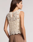 Simona Lace Shell Top back