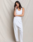 Blondie Long Tank White full body front