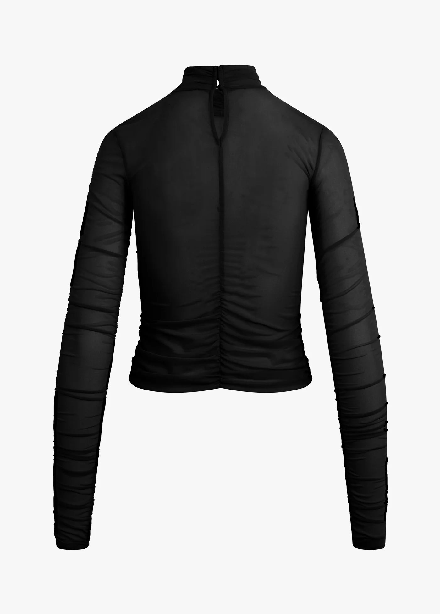 Black shirt on a white background