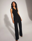 The Favorite Pant in Black with black vest