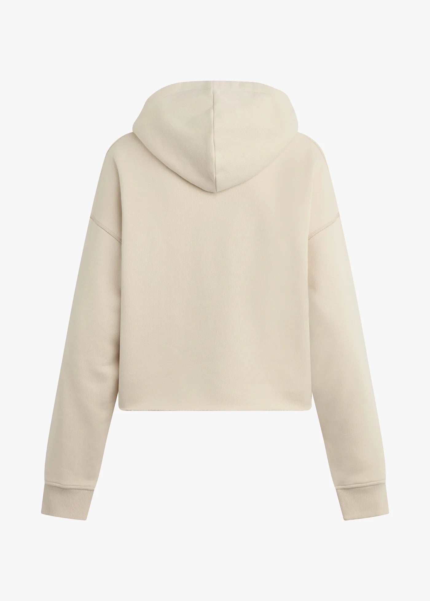 Beige hoodie on a white background
