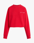 Cropped Signature Sweatshirt by itself front