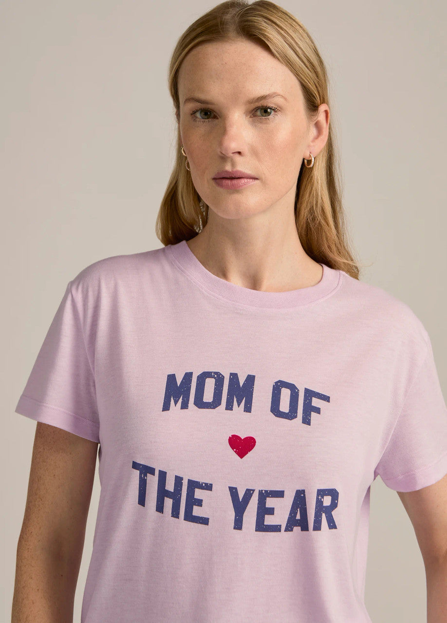 Favorite Daughter Mom of the Year Tee Wisteria Veneti close up front