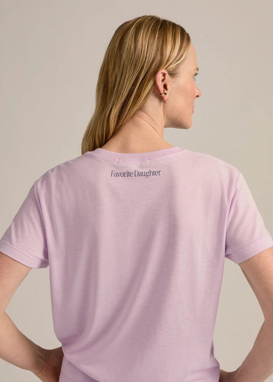 Favorite Daughter Mom of the Year Tee Wisteria Veneti close up back