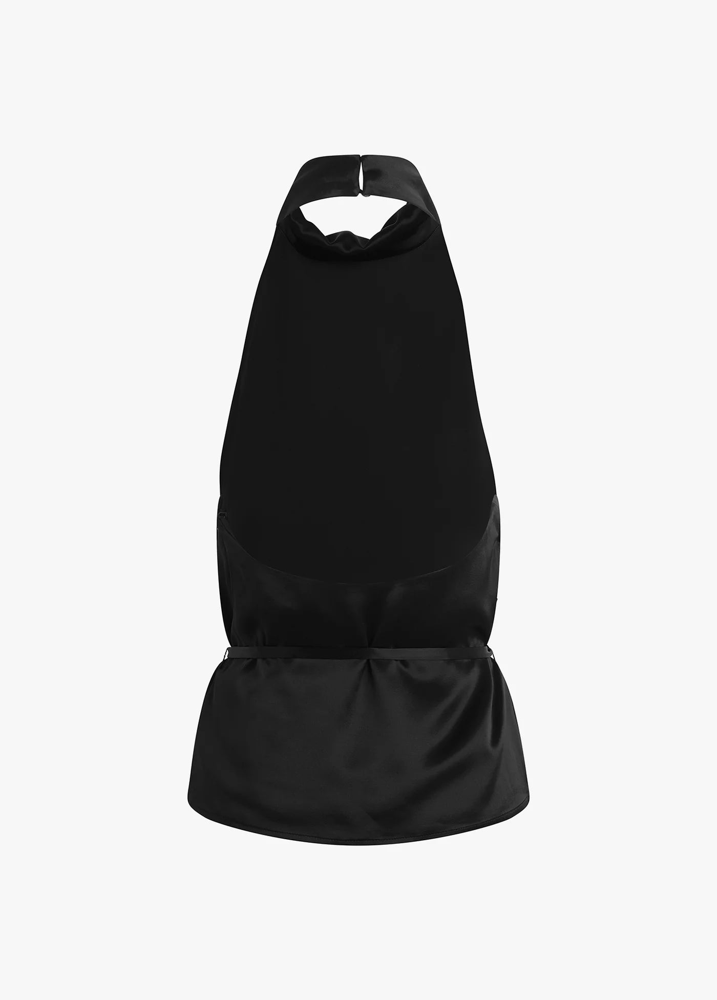 Black apron on a white background