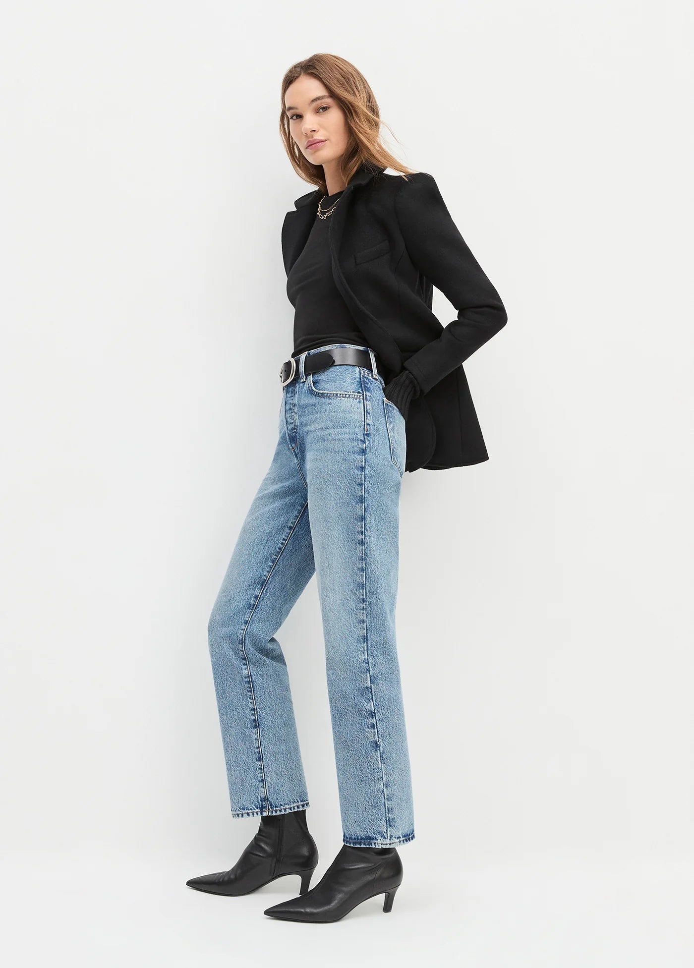 The Otto High Rise Boyfriend Ankle side view