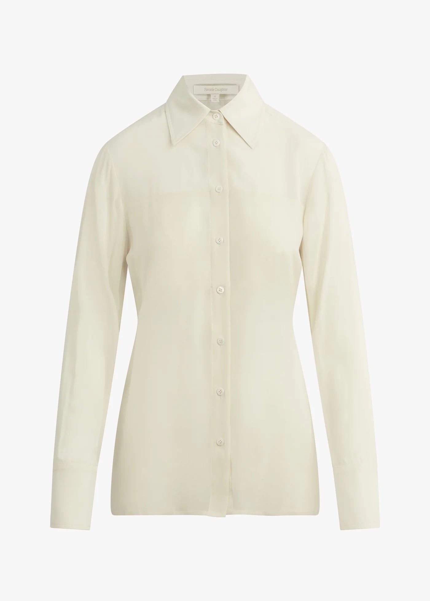 Light beige shirt on a white background