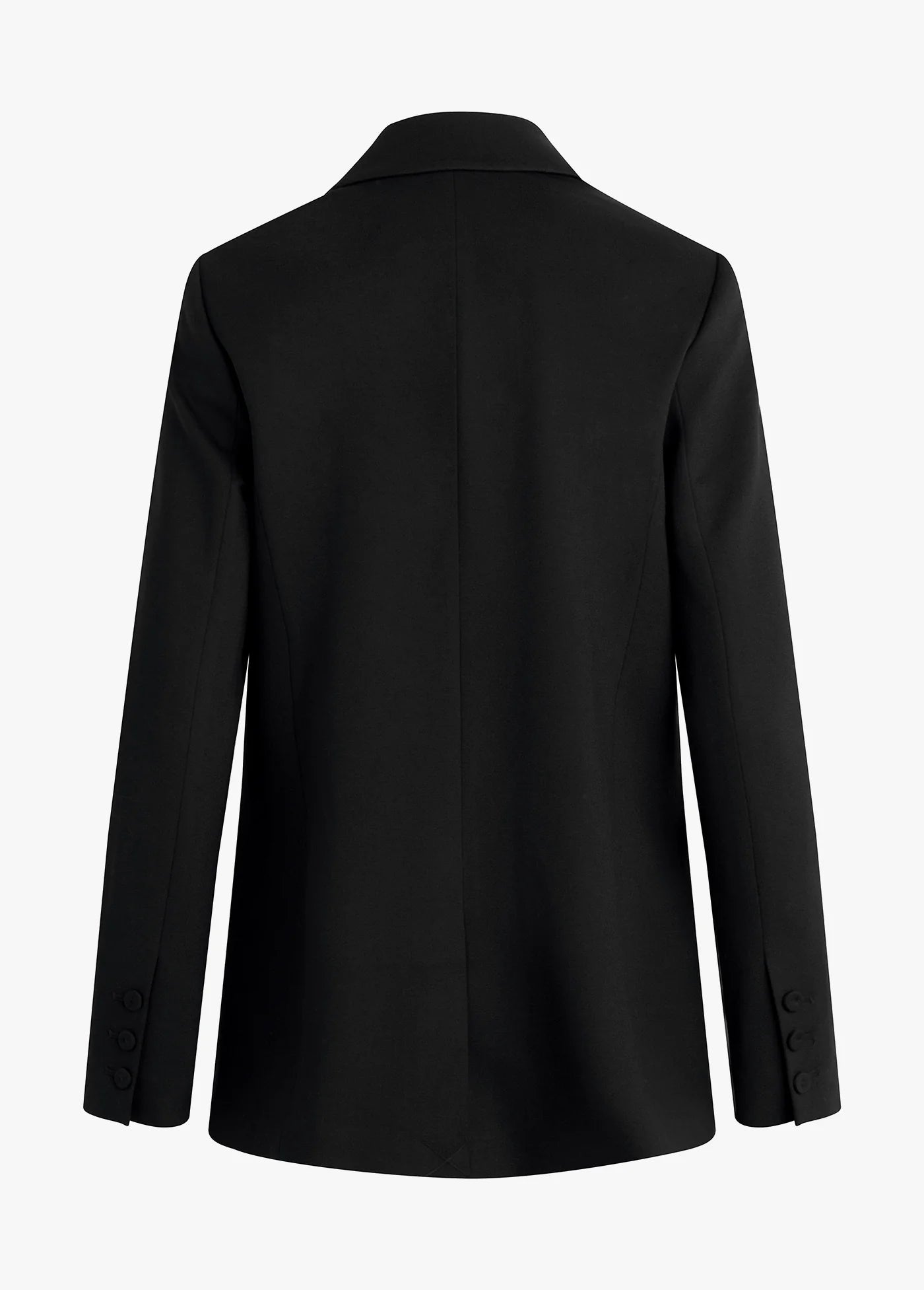 Black blazer with a white background