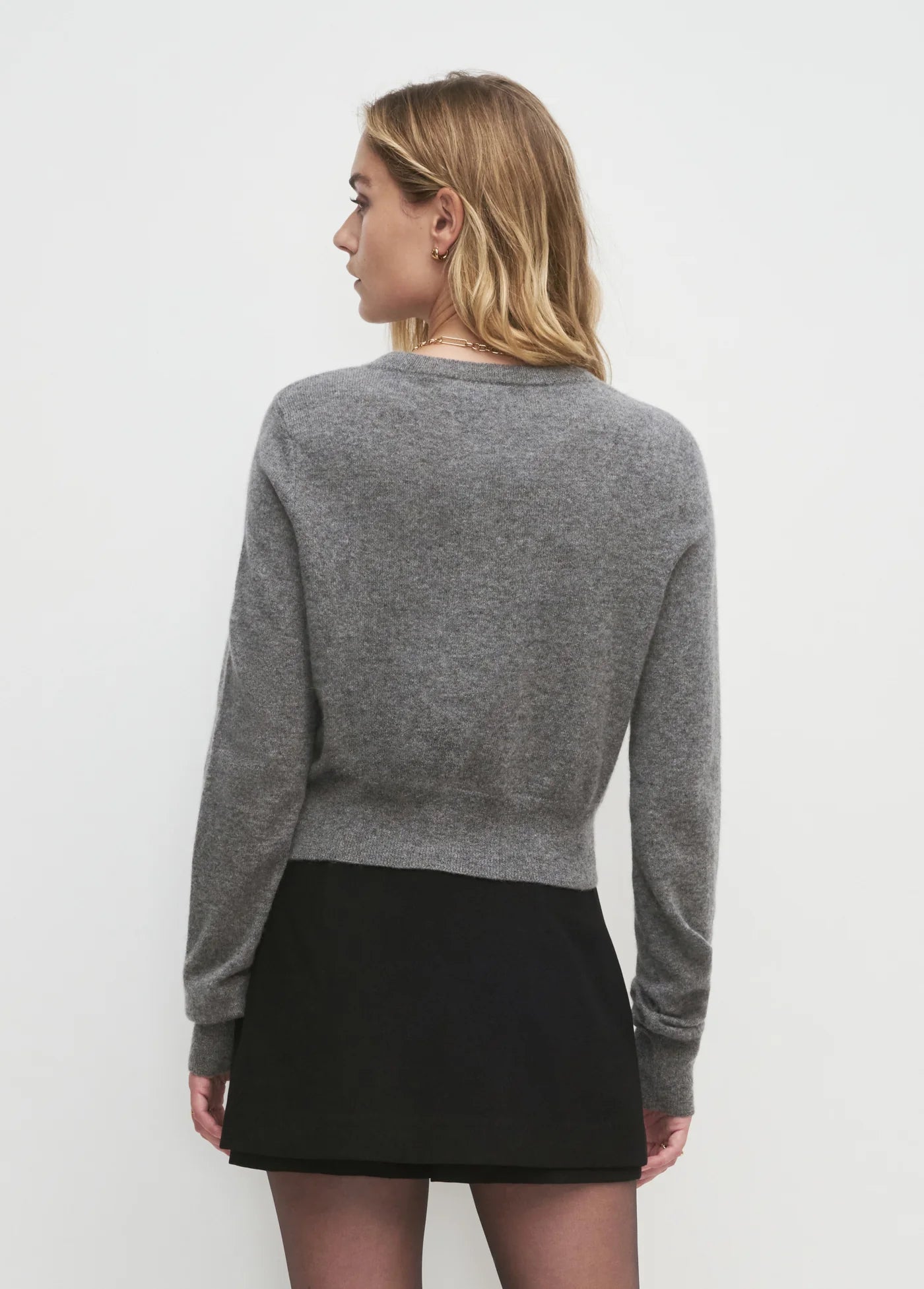 Cropped Rebecca Cardigan back view