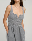 The Sleeveless Swoon Dress close up front