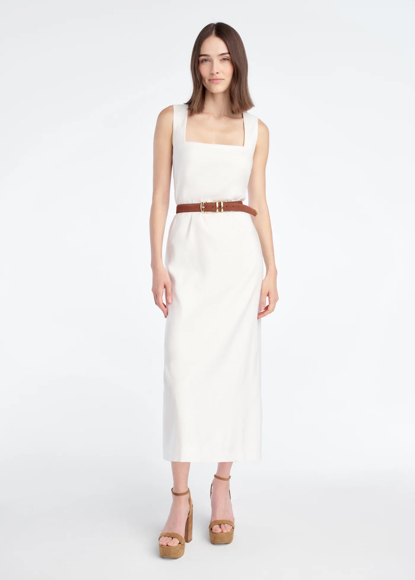 The Perfect Opportunity Linen Dress front