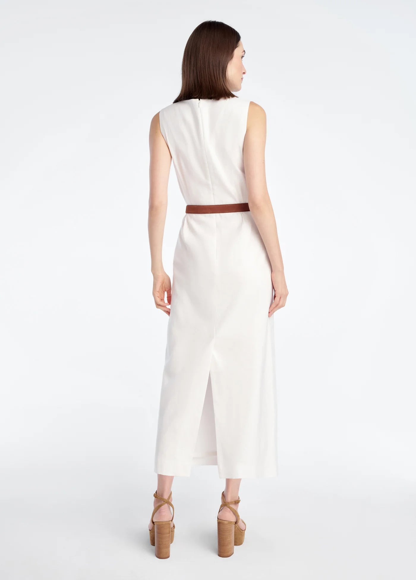 The Perfect Opportunity Linen Dress back