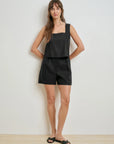The Linen Abby Top and The Favorite Short full body front
