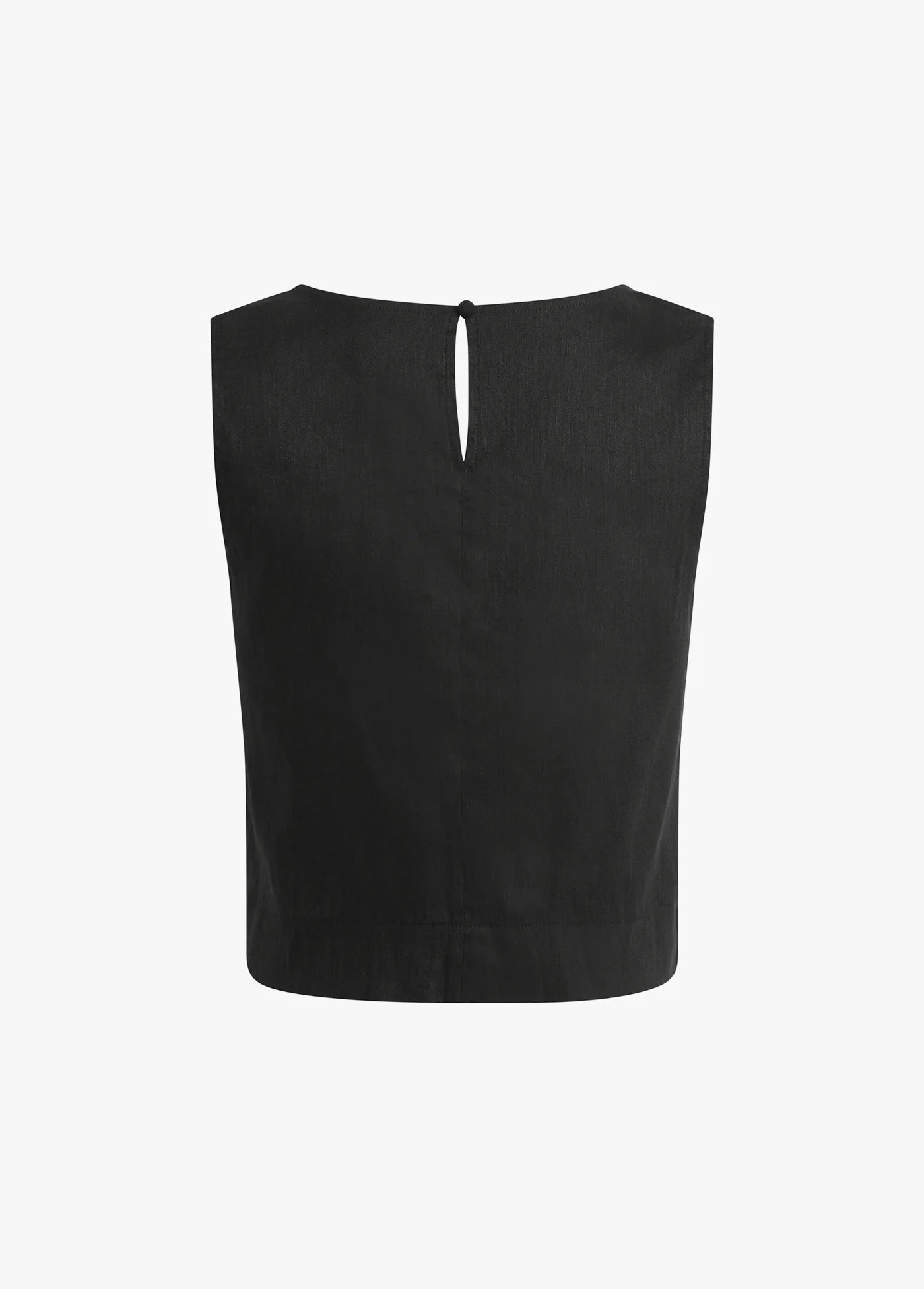 The Linen Abby Top by itself back