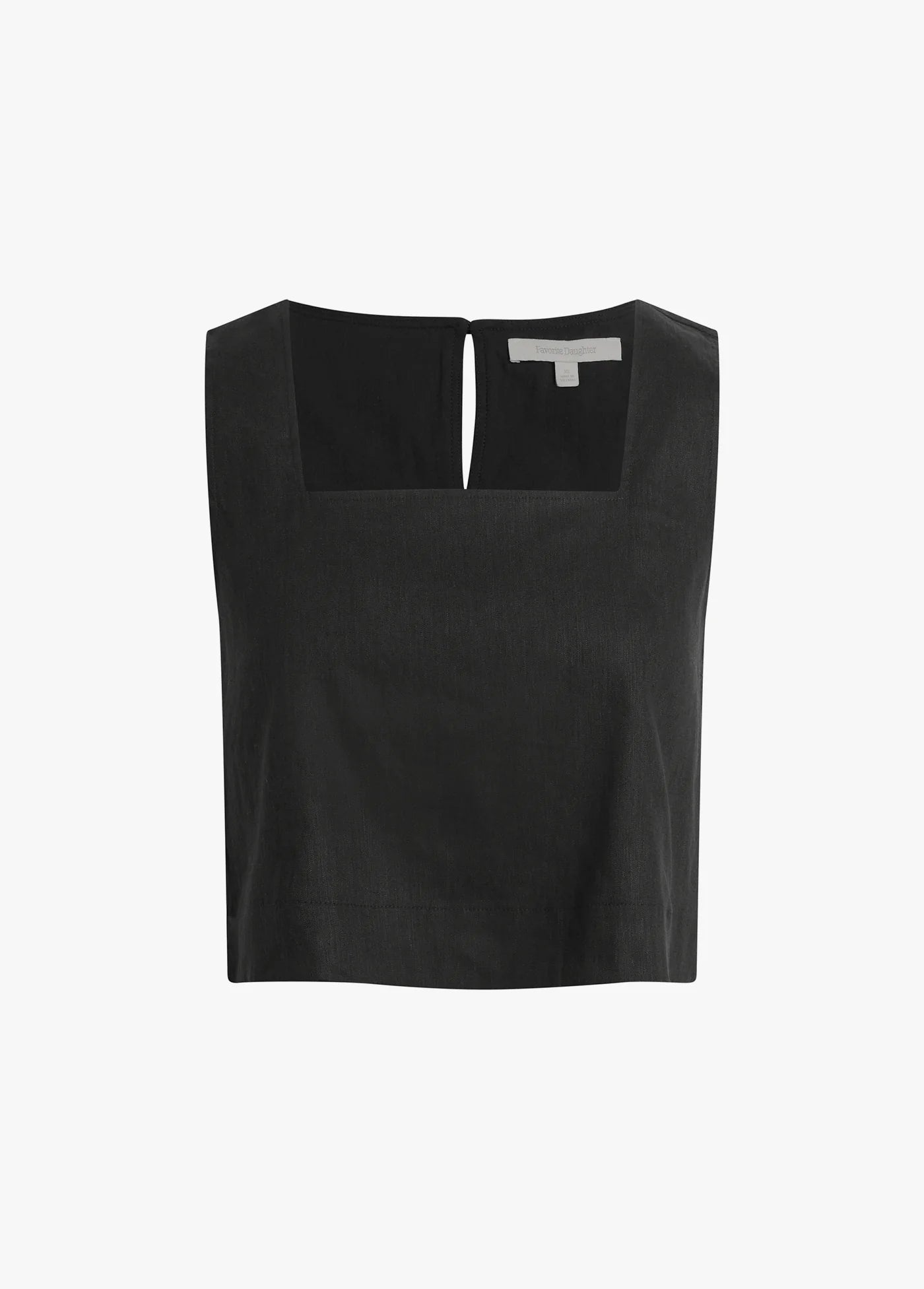 The Linen Abby Top by itself front